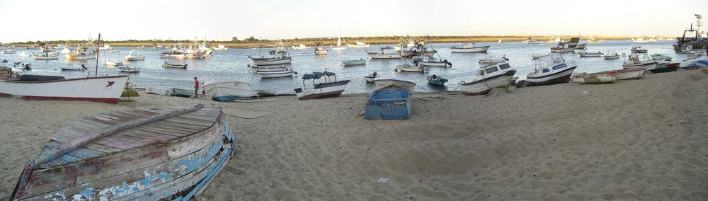 panorámica del puerto de Punta Umbría