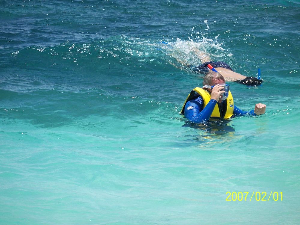 Michaelmas Cay, Queensland, Australia.
<p>On board the catamaran Ocean Spirit heading for the Great Barrier Reef at Michaelmas Cay.